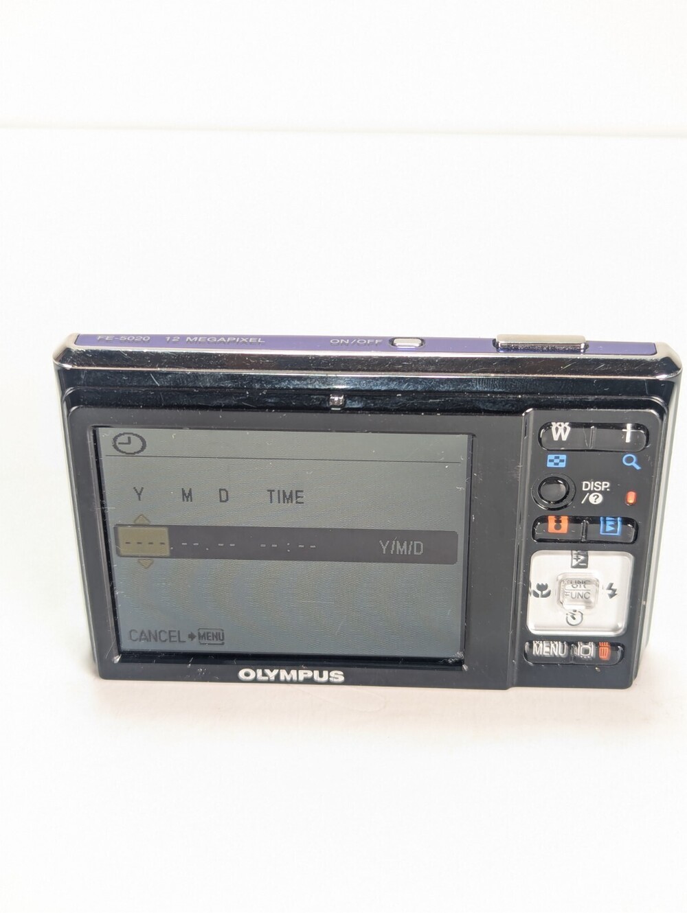 Olympus FE-5020 12MP Digital Camera Battery & Charger & Memory Card Purple - Picture 8 of 14